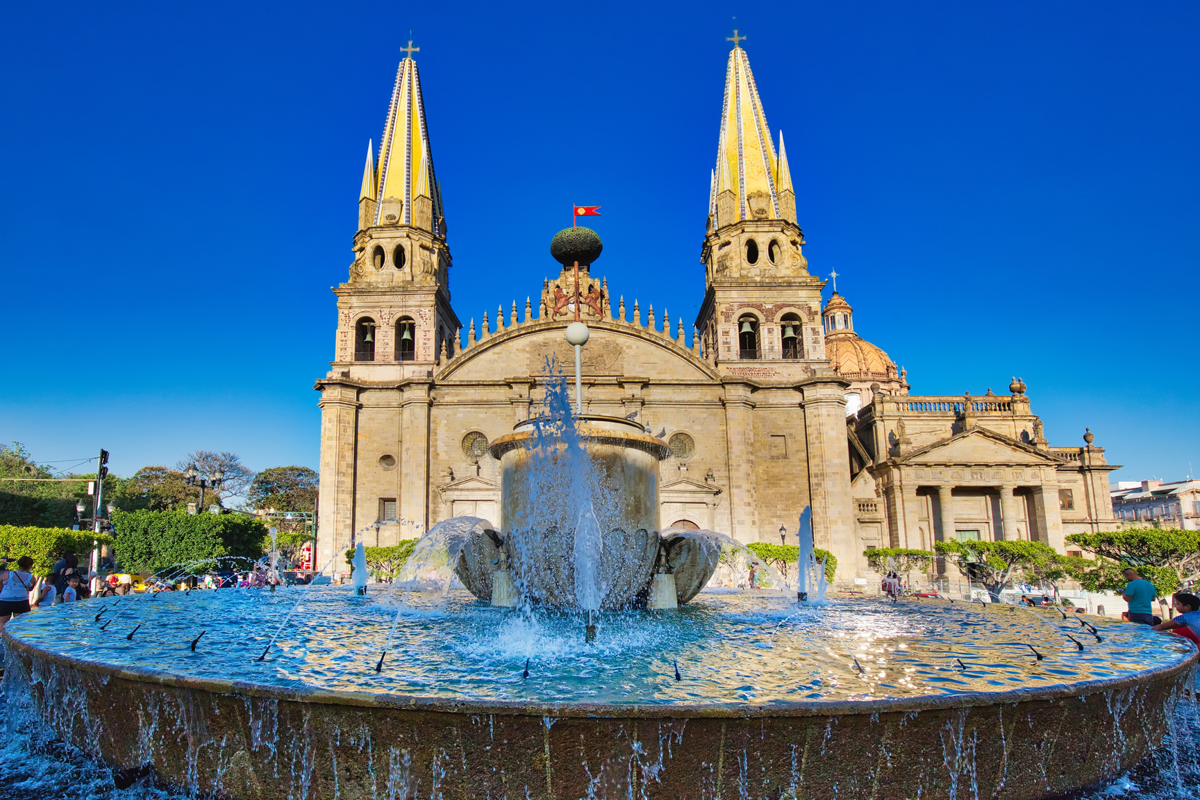 Guadalajara, Mexico-April 14, 2018: Guadalajara Central Cathedra